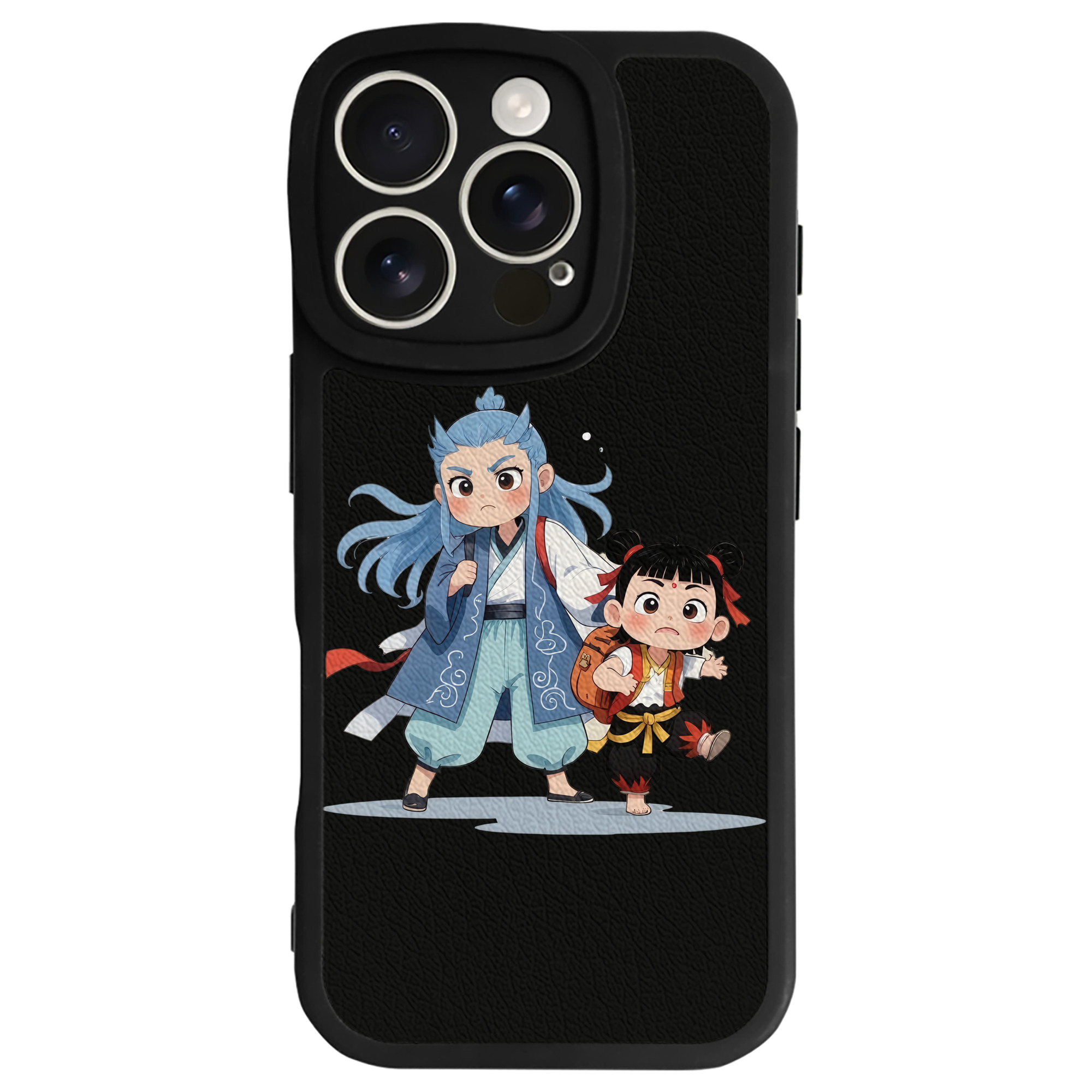 （画像用） Ne Zha 2 ナタ 魔童の大暴れ 【iPhone 16シリーズ対応】シリコンスマホケース（レザー調） 材質：シリコン